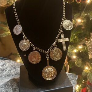 Yves Saint Laurent Gold Charm Necklace